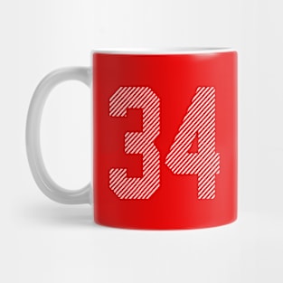 Iconic Number 34 Mug